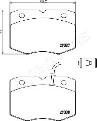 Japanparts PA-0234AF - Jarrupala, levyjarru inparts.fi