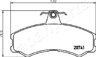 Japanparts PA-0236AF - Jarrupala, levyjarru inparts.fi