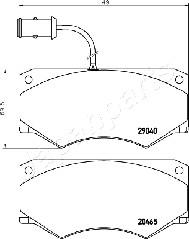 Japanparts PA-0232AF - Jarrupala, levyjarru inparts.fi