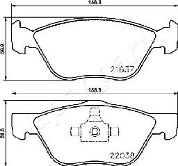 Japanparts PA-0229AF - Jarrupala, levyjarru inparts.fi