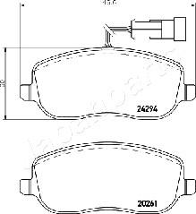 Japanparts PA-0220AF - Jarrupala, levyjarru inparts.fi