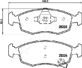 Japanparts PA-0228AF - Jarrupala, levyjarru inparts.fi