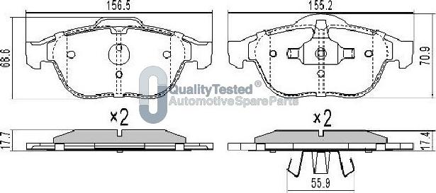 Japanparts PA0706JM - Jarrupala, levyjarru inparts.fi