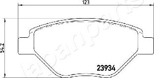 Japanparts PA-0716AF - Jarrupala, levyjarru inparts.fi