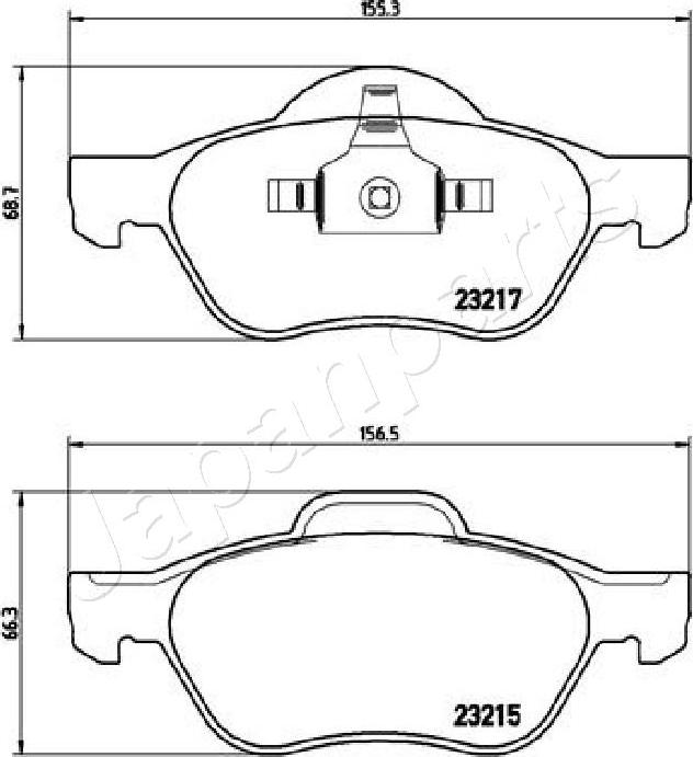 Japanparts PA-0712AF - Jarrupala, levyjarru inparts.fi