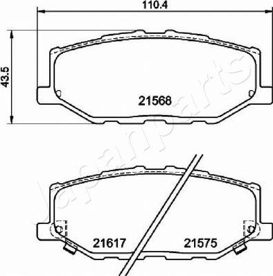 Japanparts PA-823AF - Jarrupala, levyjarru inparts.fi