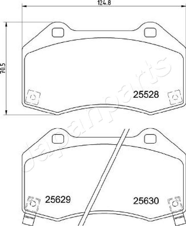 Japanparts PA-3004AF - Jarrupala, levyjarru inparts.fi