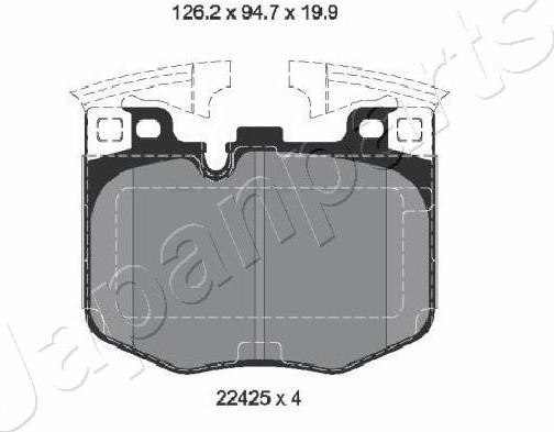 Japanparts PA-2029AF - Jarrupala, levyjarru inparts.fi