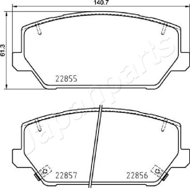 Japanparts PA-H28AF - Jarrupala, levyjarru inparts.fi