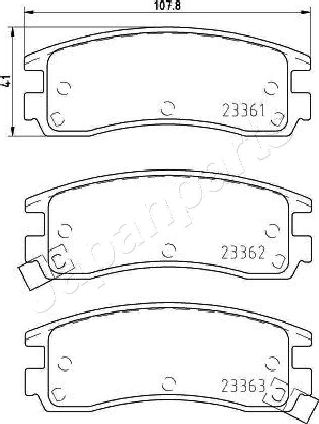 Japanparts PA-W20AF - Jarrupala, levyjarru inparts.fi