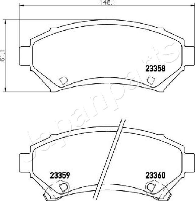 Japanparts PA-W21AF - Jarrupala, levyjarru inparts.fi