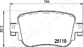 Japanparts PP-0900AF - Jarrupala, levyjarru inparts.fi