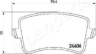 Japanparts PP-0908AF - Jarrupala, levyjarru inparts.fi