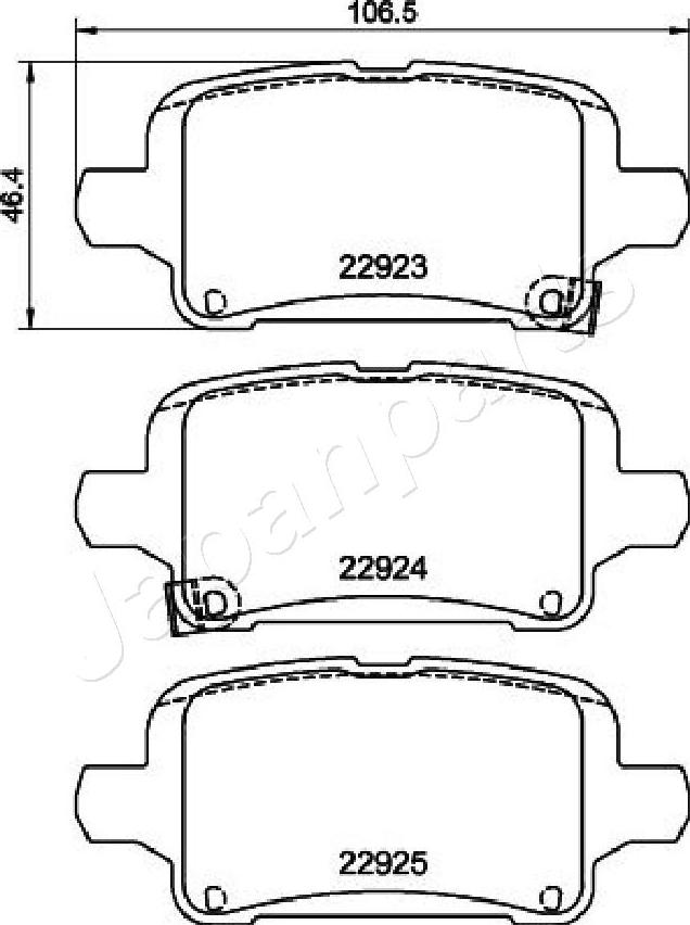 Japanparts PP-0406AF - Jarrupala, levyjarru inparts.fi