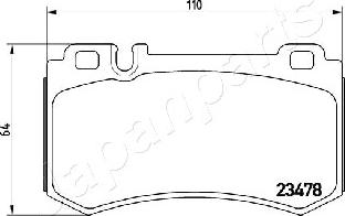 Japanparts PP-0509AF - Jarrupala, levyjarru inparts.fi