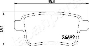 Japanparts PP-0508AF - Jarrupala, levyjarru inparts.fi