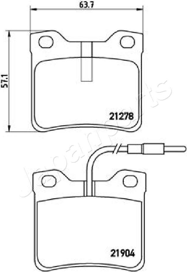 Japanparts PP-0527AF - Jarrupala, levyjarru inparts.fi