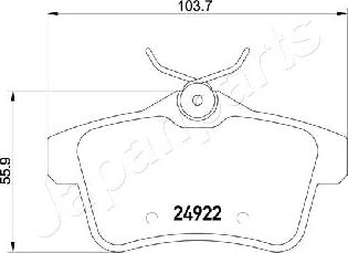 Japanparts PP-0604AF - Jarrupala, levyjarru inparts.fi