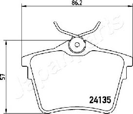 Japanparts PP-0606AF - Jarrupala, levyjarru inparts.fi