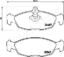 Japanparts PP-0315AF - Jarrupala, levyjarru inparts.fi