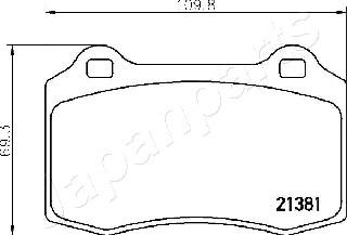 Japanparts PP-0311AF - Jarrupala, levyjarru inparts.fi