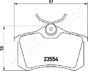 Japanparts PP-0700AF - Jarrupala, levyjarru inparts.fi