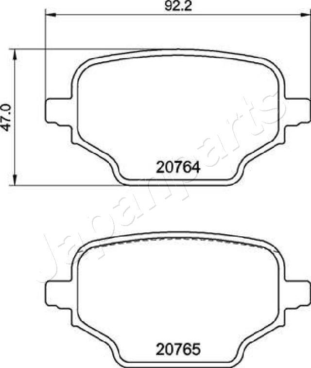 Japanparts PP-2005AF - Jarrupala, levyjarru inparts.fi