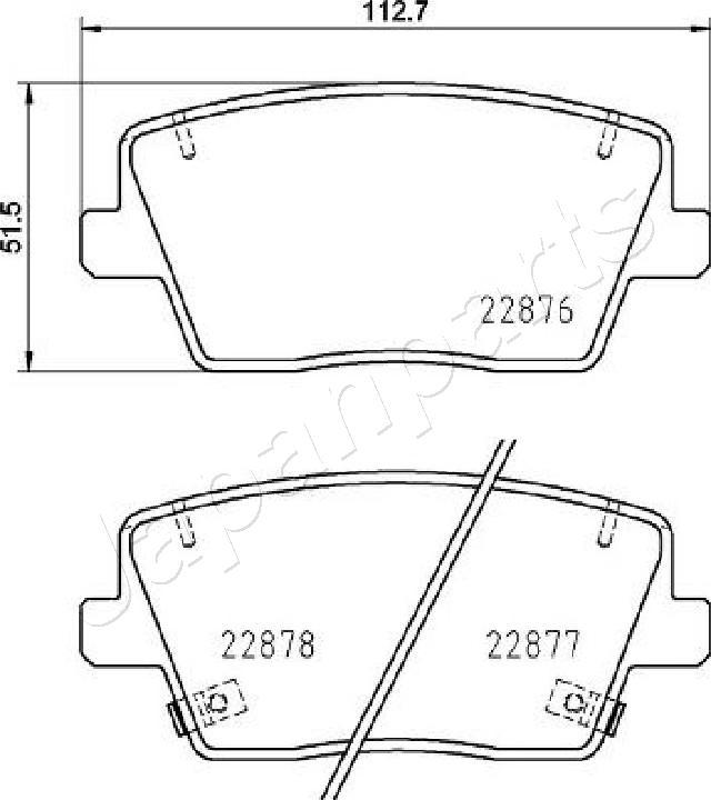 Japanparts PP-H12AF - Jarrupala, levyjarru inparts.fi