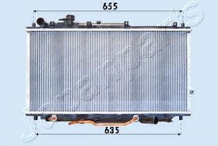 Japanparts RDA333007 - Jäähdytin,moottorin jäähdytys inparts.fi