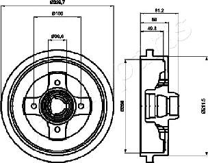 Japanparts TA-0909 - Jarrurumpu inparts.fi