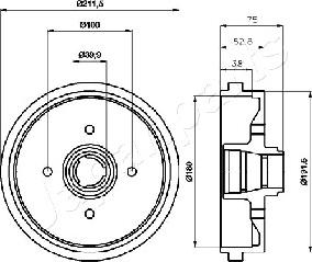 Japanparts TA-0901 - Jarrurumpu inparts.fi