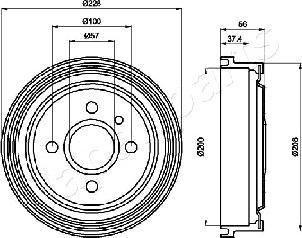 Japanparts TA-0403 - Jarrurumpu inparts.fi