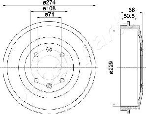 Japanparts TA-0600 - Jarrurumpu inparts.fi