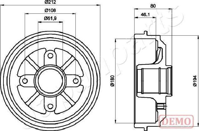 Japanparts TA-0608C - Jarrurumpu inparts.fi