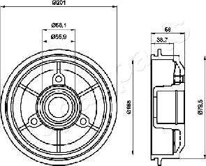 Japanparts TA-0607 - Jarrurumpu inparts.fi