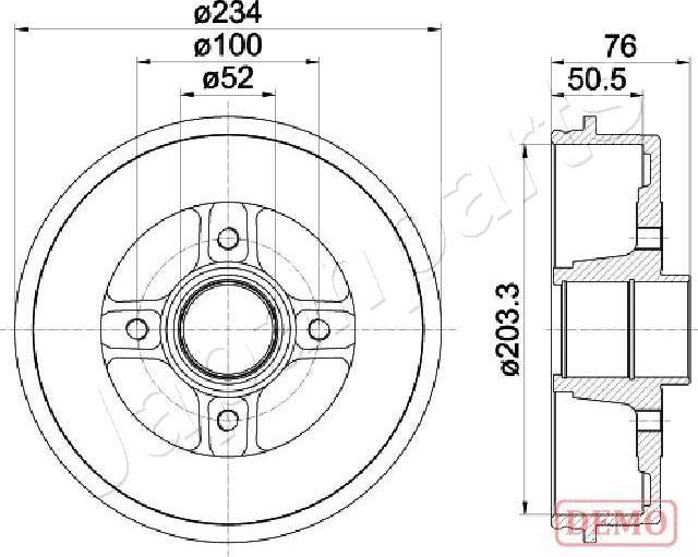 Japanparts TA-0704C - Jarrurumpu inparts.fi