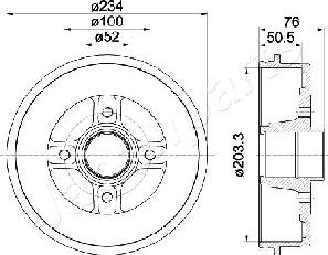 Japanparts TA-0704 - Jarrurumpu inparts.fi