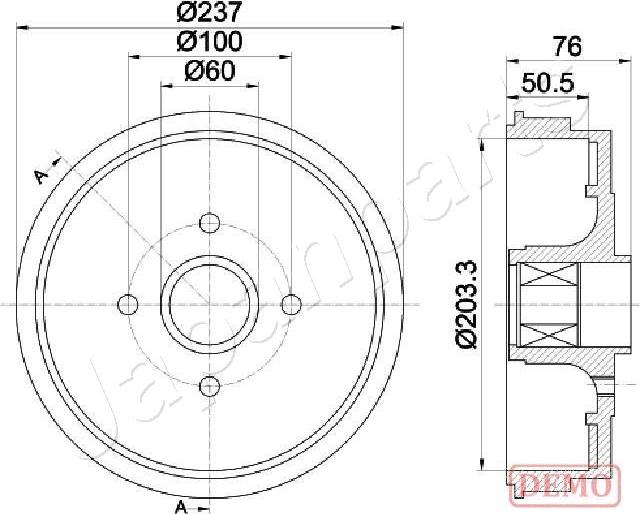 Japanparts TA-0700C - Jarrurumpu inparts.fi