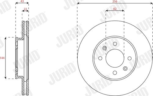 Jurid 563461JC-1 - Jarrulevy inparts.fi