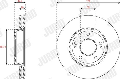 Jurid 563576JC - Jarrulevy inparts.fi