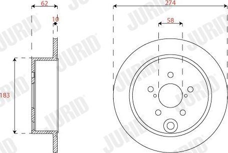 Jurid 563343JC-1 - Jarrulevy inparts.fi