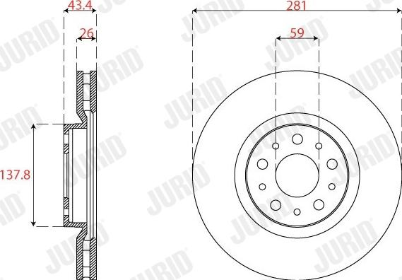 Jurid 563274JC-1 - Jarrulevy inparts.fi