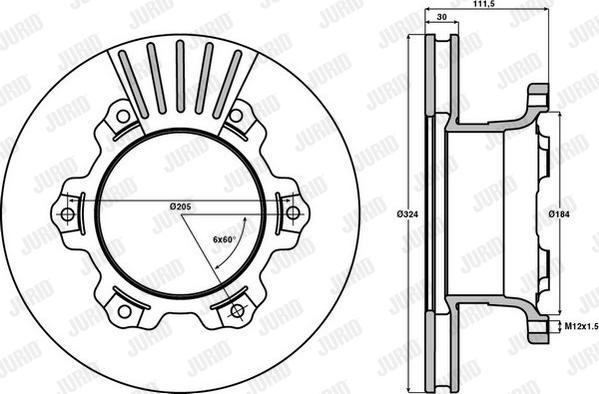 Valeo 187114 - Jarrulevy inparts.fi