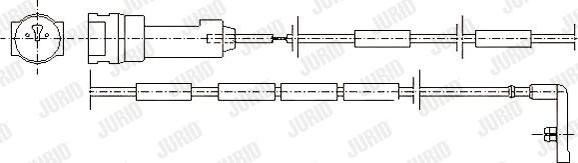 Jurid 581346 - Kulumisenilmaisin, jarrupala inparts.fi