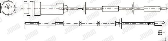 Jurid 581341 - Kulumisenilmaisin, jarrupala inparts.fi