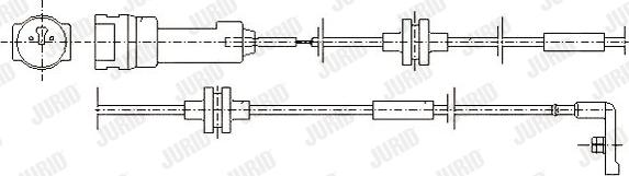 Jurid 581370 - Kulumisenilmaisin, jarrupala inparts.fi