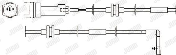 Jurid 581373 - Kulumisenilmaisin, jarrupala inparts.fi