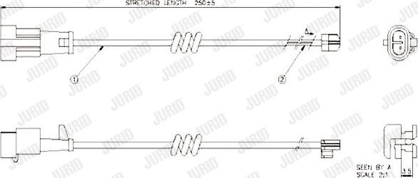 Jurid 587041 - Kulumisenilmaisin, jarrupala inparts.fi