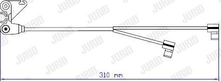 Jurid 587060 - Kulumisenilmaisin, jarrupala inparts.fi