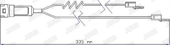 Jurid 587003 - Kulumisenilmaisin, jarrupala inparts.fi